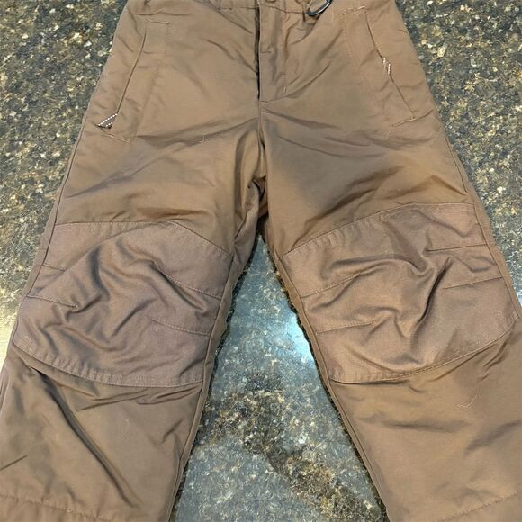 Lands' End Boys Brown Ski Pants Size 4 Insulated Winter Activewear - Picture 1 of 7